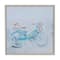 Blue Polystone French Country Framed Wall Art, 24" x 23"